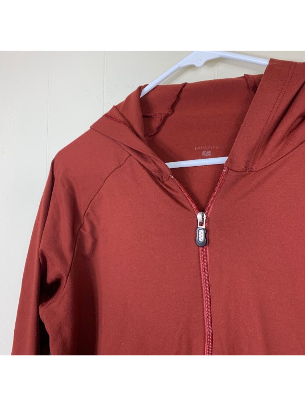 VTG Y2K Patagonia Rhythm Hoodie Large Burnt Orange Full Zip Stretch Gorpcore - Picture 4 of 7